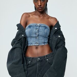 Short Denim Corset